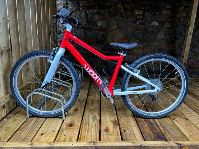Kids 24 inch Woom Light Weight Pedal Bike in Red
