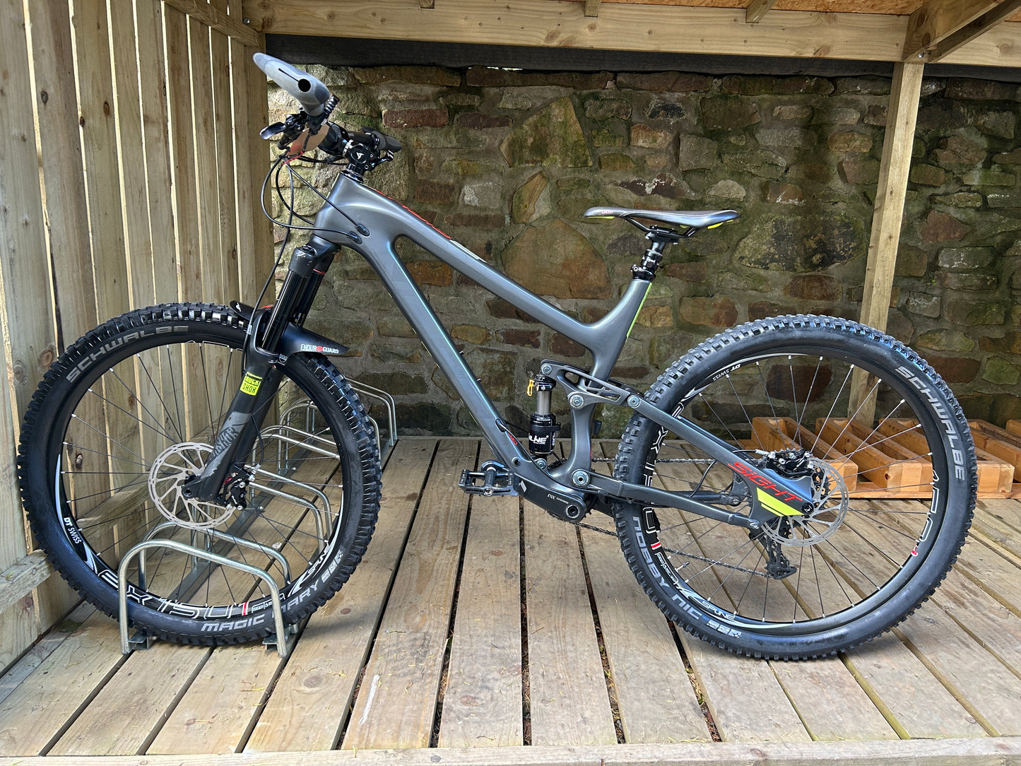 Norco Sight C7.1 Carbon Full Suspension Mountain Bike - 150mm/140mm Travel - SRAM XX1 - USED - Size Large