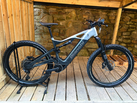 Bianchi E-Vertic FX 9.2 2025 Electric Mountain Bike 2025 - Sram SX Eagle in Silver/Grey - Available in All Sizes