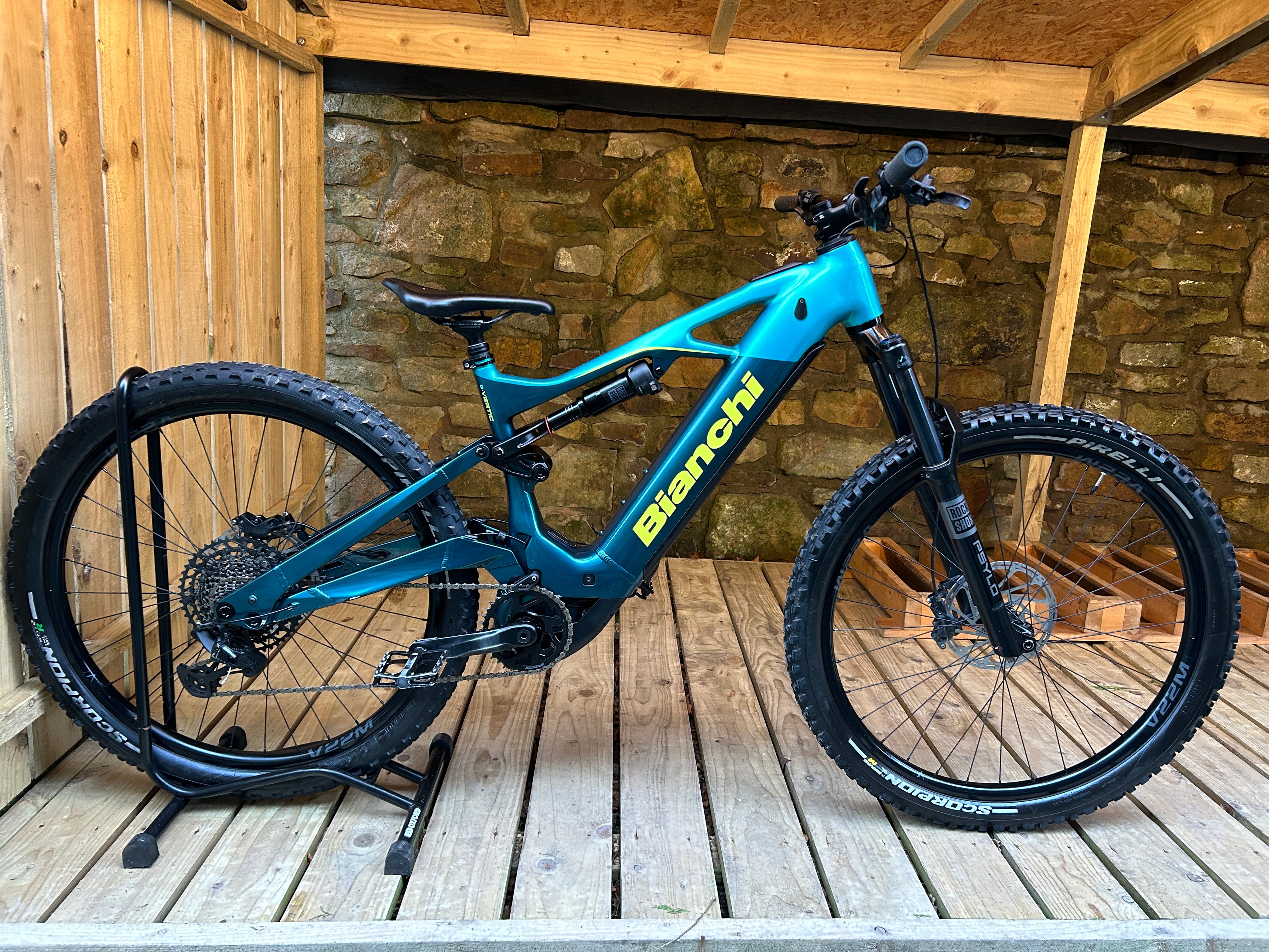 Bianchi E-Vertic FX 9.2 2025 Electric Mountain Bike 2025 - Sram SX Eagle, 12 sp - Size Medium | Ex Hire Bike